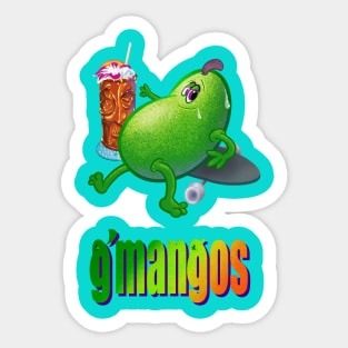 GreenSkinMango g’mangos TikiLogo Sticker